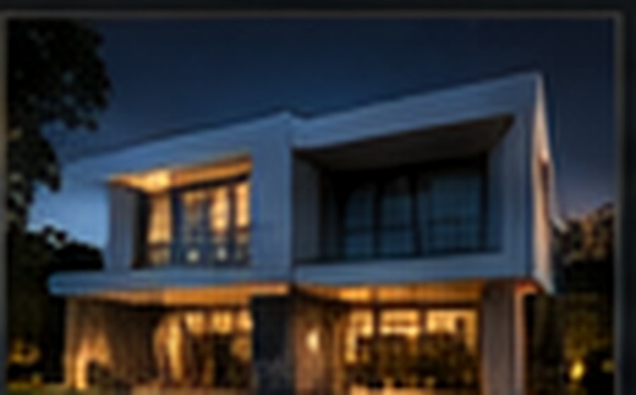 Moradia premium ao entardecer